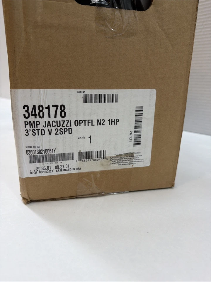 Jacuzzi 348178 JPA Pro Grade Pool Pump, 3' STD 1 HP 2SPD, Black - Image 2 of 4