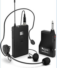 FIFINE K037 Wireless Headset Microphone System UHF Adjustable Frequency Bodypack