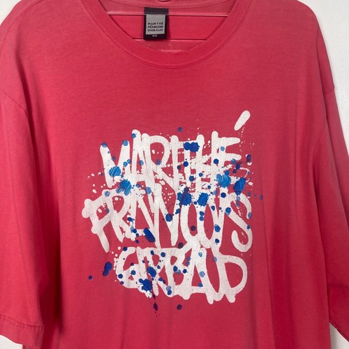 Marithé + François Girbaud, Marithé François Girbaud Vintage Y2K Graffiti Graphic Print T Shirt XXL Pink
