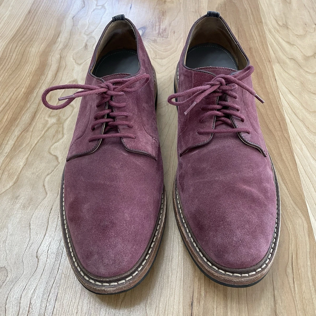 Oxford Suede Red Dress Shoes for Men for sale | eBay display picture 1