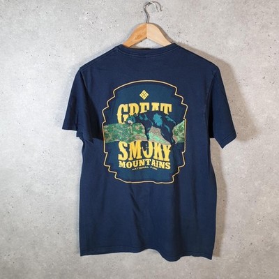Vintage Columbia Great Smoky Mountains National Park T-Shirt Herren M Navy C29277