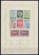 Portugal 1940 MNH OG Mi Block 2 Sc 594a Portuguese Exhibition, Lisbonne ** Luxe