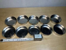 Lot of 10 Stainless Steel Mini 3-1/8” 3oz Tartlet Molds