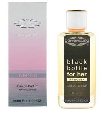 BLACK BOTTLE FOR HER von DuftzwillinG   50ml Eau de Parfum DAMEN Parfüm EdP blum