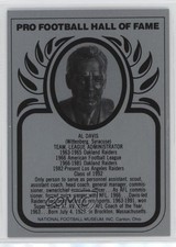 1988-2013 Pro Football Hall of Fame Metallic Al Davis HOF b7a