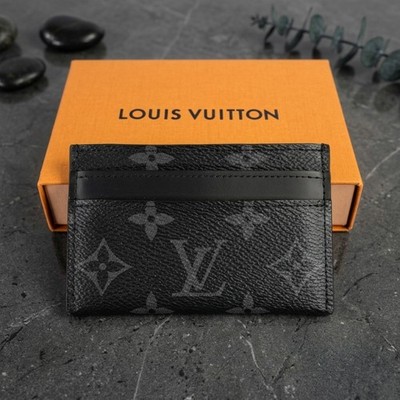 LOUIS VUITTON Porte Cartes Double Card Holder Monogram Eclipse