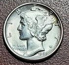 1929 Mercury Dime Choice Brilliant Uncirculated FULL BANDS BU UNC 10c Coin
