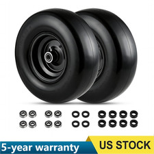 2 Pack 13x5.00-6 13x5-6 Flat Free Lawn Mower Tire And Wheel Garden Cart And Yard