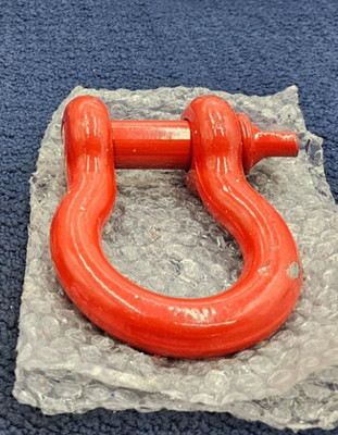 1'' Steel Screw Pin Anchor Shackle WLL 8-1/2T Orange