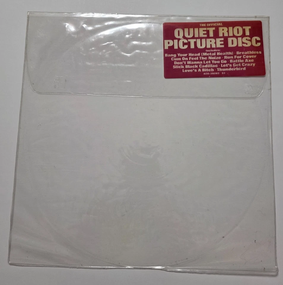 Quiet Riot Metal Health Picture Disc NM + Stickered PVC Sleeve 1983 - Image 3 of 4