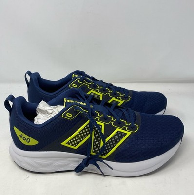 New Balance Blue & Neon Yellow Men\'s Running Sneakers 1_b0f08186-6f63-4fc2-880c-  main image 3