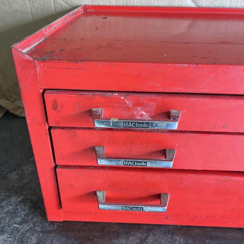 Vintage MAC TOOLS 3 Schubladen Werkzeugkasten Mittelteil/Erhöhung Werkzeugkiste - Bild 5 von 19