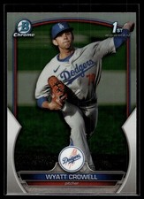 Wyatt Crowell 2023 Bowman Draft Chrome Refractor Card #BDC-63