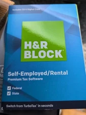 H&R Block Premium 2018 Self-Employed/Rental Property Owners Tax Software
