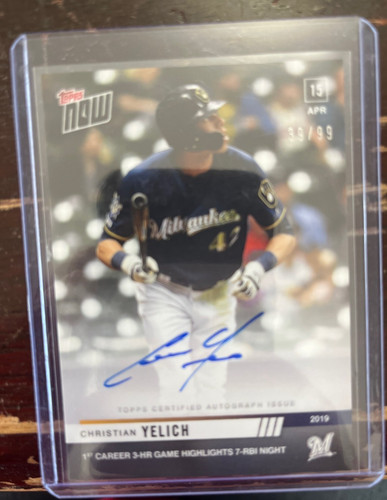 2019 Topps Now 90 Christian Yelich