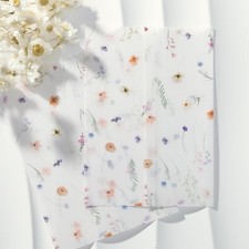 50 Pack Garden Flower Pre-Folded Vellum Jackets for 5x7 Invitations, Elegant ...