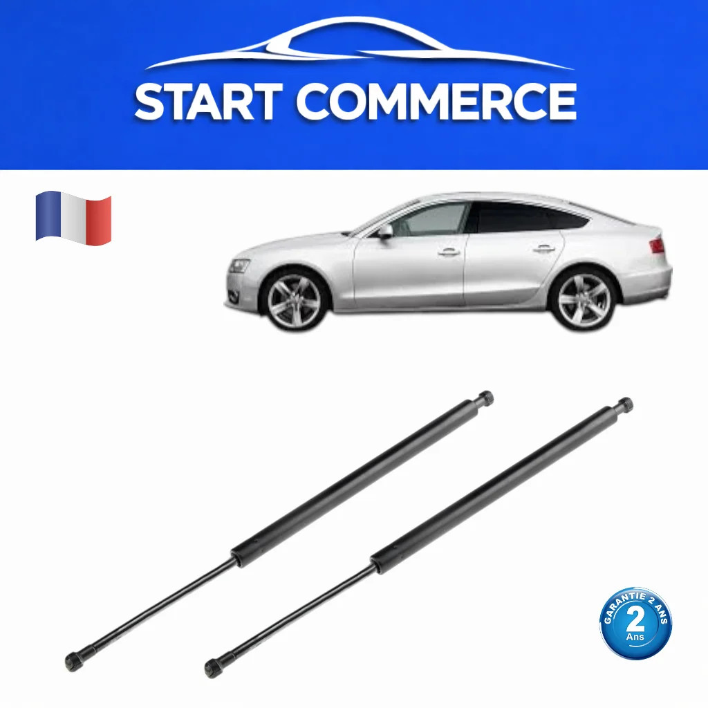 Vérins de coffre 8T8827552 Audi A5 Sportback avec amorti hydraulique anti-claquement