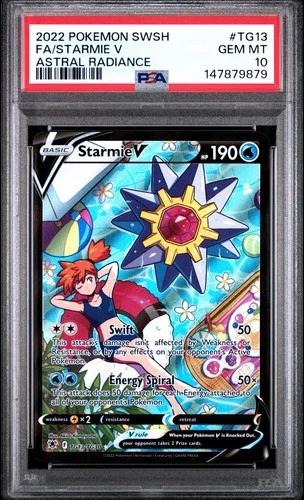 Starmie V TG13/TG30 2022 Astral Radiance Trainer Gallery Misty - PSA 10