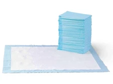 Dog and Puppy Pee Pads 5-Layer Leak-Proof X-Large 28x34 40 Count Blue & White