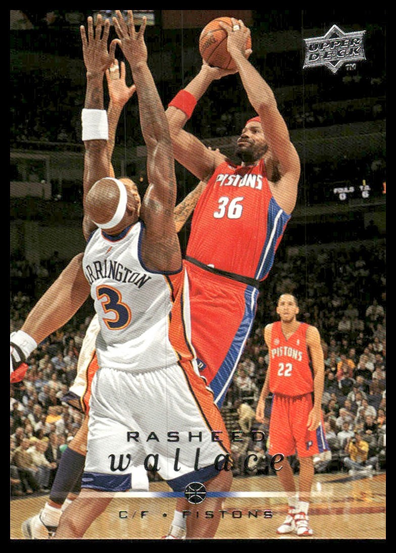 Rasheed Wallace 2008-09 Upper Deck #50 Detroit Pistons