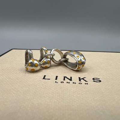 Links of London Bikini-Anhänger silber gelb gepunktet