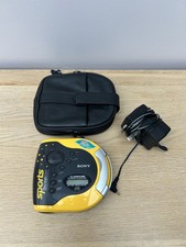 Vintage Sony Sports DiscMan - Portable CD Player - Yellow (ESP2)