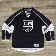 Y2K Los Angeles Kings Hockey Jersey Men's XL Reebok Black Embroidered Blank 2015