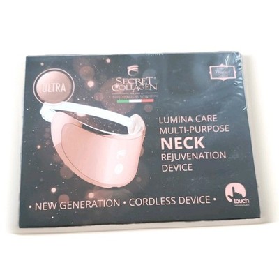 Secret Collagen Lumina Care Neck Rejuvenation Device Pink Cordless Touch Control