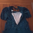 Vintage Green Dress By Disorderly Kids Size 16 Tall Made In USA Victorian Style  — photo 3