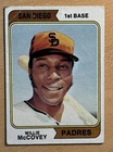 Willie McCovey 1974 Topps Baseball Card #250, San Diego Padres Variation