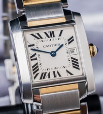 Cartier Tank Francaise Medium Model Yellow Gold & Steel Bracelet W51012Q4 6