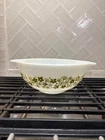 Vintage Glass Pyrex Spring Blossom Crazy Daisy Cinderella Mixing Bowl #443