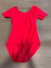 red THEATRICALS gymnastics leotard dance leotard size medium
