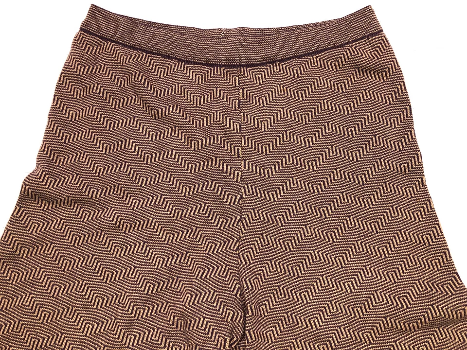 Vintage Sufer Style Womens Pants Brown Sz 18/50 Boho Flare Gaucho Pants 1970s - Image 3 of 4