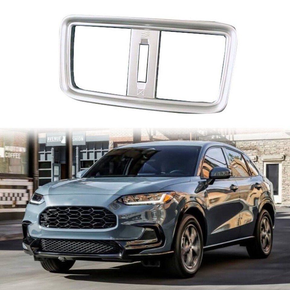 Car Matte Silver Rear Air Conditioning Vent Outlet Trim Cover for