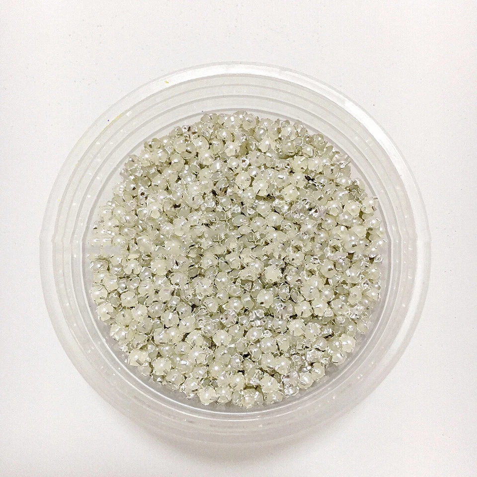 100x Mini Pearl Button Plastic Doll Clothes Dress Sewing Accessories DIY 3mm/4mm - Image 3 of 4