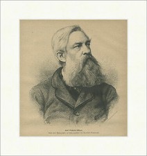 Karl Wilhelm Hübner Landschaftsmaler Neuromantik Neumann Holzstich E 24742