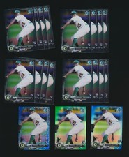 2017 Bowman Chrome Mini RC Bulk Lot Jharel Cotton Base x16 Blue Green Refractors