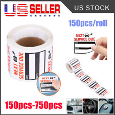150pcs Oil Change Service Reminder Stickers for Car Truck Van SUV Windshield