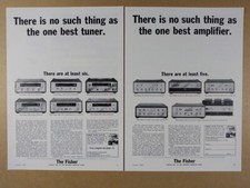 1964 Fisher FM R MF Tuners X 400-CX SA-1000 Amplifiers vintage print Ad