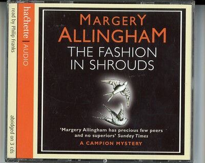 AUDIO BOOK Margery Allingham THE FASHION IN SHROUDS read Philip Franks on 3 CDs