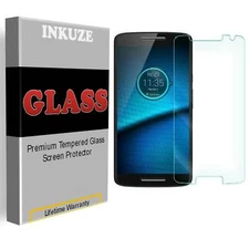 INKUZE Tempered Glass Screen Protector Guard Shield For Motorola Droid Maxx 2