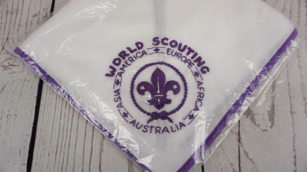 Vintage Boy Scout Neckerchief World Scouting Australia Europe New