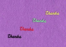 THANKS 2 die cuts scrapbook cards