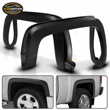Fits 14-18 Chevy Silverado 1500 2500HD 3500HD OE Style Trunk Fender Flares Trim