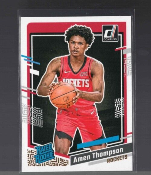 Amen Thompson #206 Basketball Cards 2023 Panini Donruss trading card — raw and PSA graded price guide