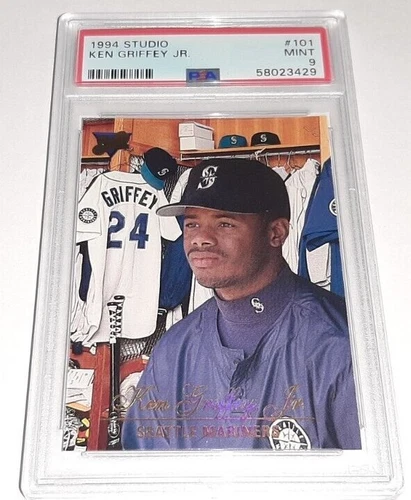 1994 Studio #101 Ken Griffey Jr Card Graded PSA 9 Mint Pop 12