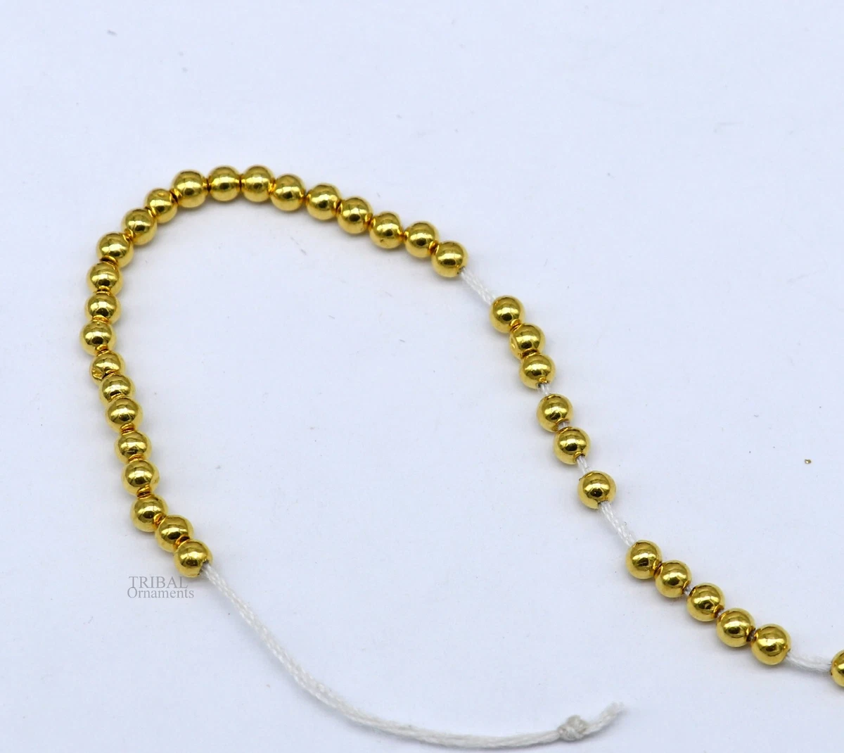 3mm lot 20 pieces 22kt yellow gold beads filled wax customization jewelry bd20