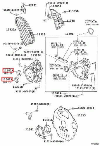 Genuine LandCruiser HDJ81 HDJ80 1HD Timing Cover Injector Fuel Pump Oil Seal - Picture 4 of 20