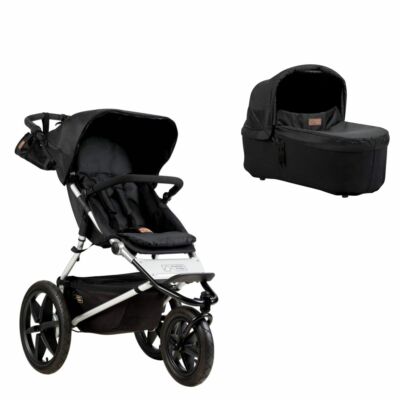 Mountain Buggy Terrain V3, Kinderwagen + Babywanne, carrycot plus - onyx - NEU